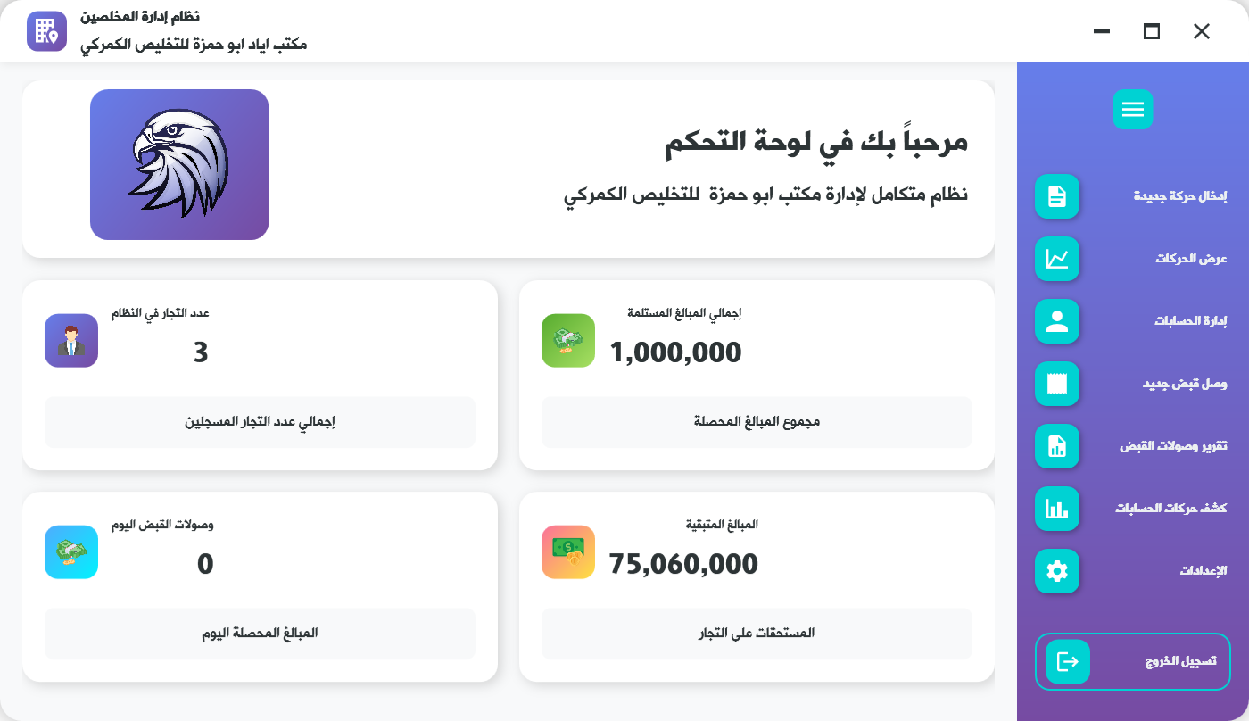 لوحة التحكم